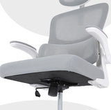Work Office Chair - Lumber Support Flip-up Armrest Adjustable Headrest SITIO - GREY - Extra Image
