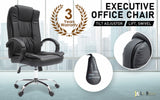La Bella Black Executive Office Chair Sage Dual-Layer Seat - Front View