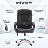 La Bella Black Executive Office Chair Sage Dual-Layer Seat - Extra Image