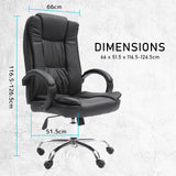 La Bella Black Executive Office Chair Sage Dual-Layer Seat - Extra Image
