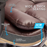 La Bella Espresso Massage Vibration Ergonomic Executive Office Chair - Extra Image