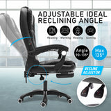 La Bella Black Massage Footrest Ergonomic Executive Office Chair - Extra Image