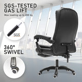 La Bella Black Massage Footrest Ergonomic Executive Office Chair - Extra Image