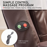 La Bella Espresso Massage Footrest Ergonomic Executive Office Chair - Close-Up Angle