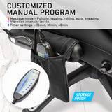 La Bella Black Massage 8 Point Vibration Heated Ergonomic Executive Office Chair - Close-Up Angle