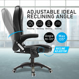 La Bella Black Massage 8 Point Vibration Heated Ergonomic Executive Office Chair - Extra Image