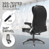 La Bella Black Massage 8 Point Vibration Heated Ergonomic Executive Office Chair - Extra Image