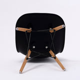2X Retro Dining Cafe Chair DSW BLACK - Rear View