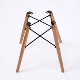2X Retro Dining Cafe Chair DSW GREY - Low Angle