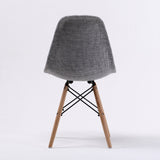 2X Retro Dining Cafe Chair DSW GREY - Extra Image
