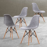 4X Retro Dining Cafe Chair DSW GREY - Extra Image