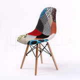 4X Retro Dining Cafe Chair DSW MULTI COLOUR