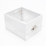 2X Bedside Table Drawer Vintage Side Table Storage Cabinet Bedroom VALERIE WHITE