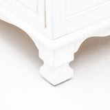 Bedside Table 2 Drawer Vintage Side Table Storage Cabinet Bedroom LYDIA WHITE - Extra Image