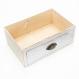 2X Bedside Table 3 Drawer Vintage Side Table Storage Cabinet Bedroom CLARA WHITE - Low Angle