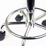 Swivel Salon Barber Stool Chair Round Type BLACK - Top-Down View