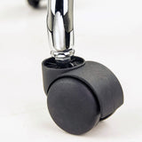 Swivel Salon Barber Stool Chair Saddle Type BLACK - Close-Up Angle