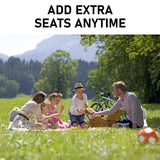 4X Slender Chair Posture Correction Seat Floor Lounge Padded Stackable GREY - Extra Image