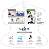4X Slender Chair Posture Correction Seat Floor Lounge Padded Stackable GREY - Extra Image