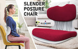 4X Slender Chair Posture Correction Seat Floor Lounge Padded Stackable RED - Front View