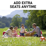 4X Slender Chair Posture Correction Seat Floor Lounge Padded Stackable RED - Extra Image