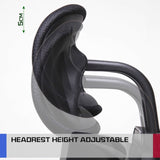 Ergonomic Korean Office Chair COZY BLACK - Close-Up Angle
