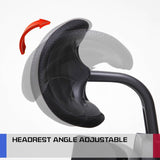 Ergonomic Korean Office Chair COZY BLACK - Low Angle
