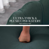 Armchair Lounge Chair Accent Velvet Shell Scallop  Ottoman Footstool Round GREEN - Extra Image
