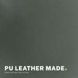 2 Set Office Desk Chair - PU Leather Home Swivel Chair Cut-Out Seat HALO GREEN - Close-Up Angle