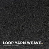 2 Set Office Desk Chair - Loop Yarn Fabric Home Swivel Chair Cut-Out Seat HALO BLACK - Extra Image