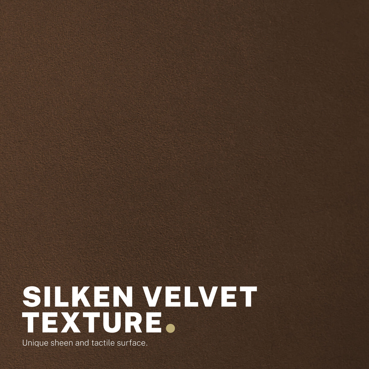 Office Desk Chair - Velvet Home Office Swivel Computer Seat COVE BROWN