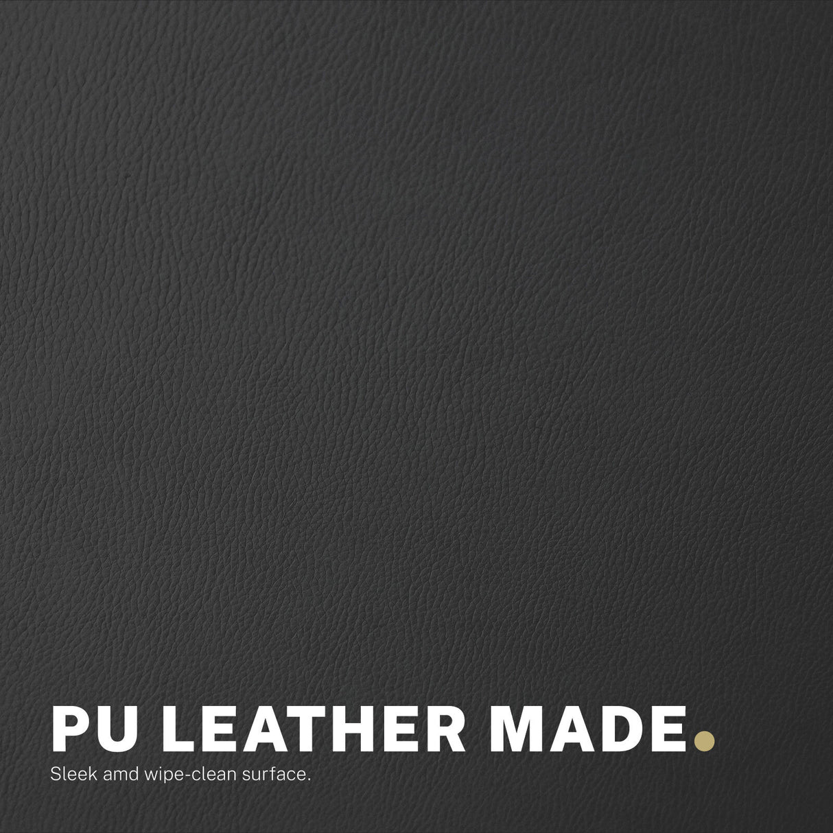 Office Desk Chair - PU Leather Home Office Swivel Chair Computer Seat BLACK