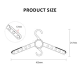 50X Plus Hanger Multiple Clothes Rack Organizer Foldable 10 Holes BLACK - Extra Image
