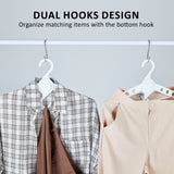 50X Plus Hanger Multiple Clothes Rack Organizer Foldable 10 Holes WHITE - Extra Image