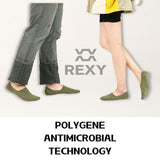 15-Pack Rexy Non-Slip Breathable No-Show Ankle Socks in Assorted Colors - Medium Size - Low Angle