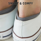 6-Pack Rexy Small Non-Slip Breathable White No-Show Ankle Socks with Cushion Support - Low Angle