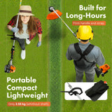 Dynamic Power 26cc Petrol Whipper Snipper Brush Cutter + 1 Blade - Top-Down View