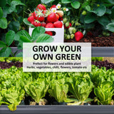 2-in-1 Raised Garden Bed Galvanised Steel Planter 320 x 80 x 77cm GREY - Side View