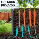 2-in-1 Raised Garden Bed Galvanised Steel Planter 320 x 80 x 77cm GREY - 45-Degree Angle