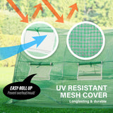 Greenhouse Walk-In Shed 6x3x2M PE Dome Hoop Tunnel Polytunnel - Rear View