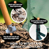 Greenhouse Walk-In Shed 6x3x2M PE Dome Hoop Tunnel Polytunnel - Extra Image