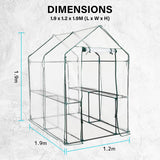 Home Ready Garden Greenhouse Shed PVC Cover Only Apex 190cm