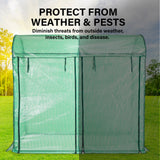 Garden Greenhouse Shed PE Cover Only 200cm Dome - Side View