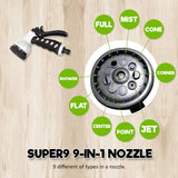 Garden Water Hose Retractable Rewind Reel Wall Mounted 30M - Extra Image