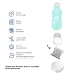 2X Alkaline Mineral Maker Stone Pouch Water Filter Pad Replacement Ceramic Balls - Front View