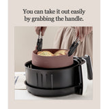 Airfryer Reusable Silicone Pot Large Chocolate Nonstick Nontoxic - Extra Image