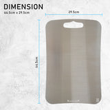 Stainless Steel Chopping Cutting Board Antibacterial Food Grade Large - Low Angle