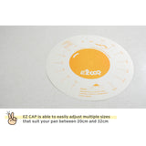 50X Paper Lid for Frypan Disposable Cooking Pan Cap Oli Splash Protection - Close-Up Angle