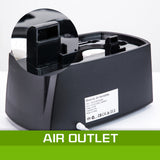 Air Humidifier Ultrasonic Cool Diffuser 6L BLACK - Low Angle