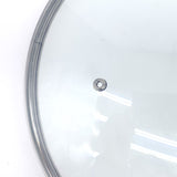 KOMAN Stainless Steel Glass Lid with Bakelite Handle - 28cm - Side View